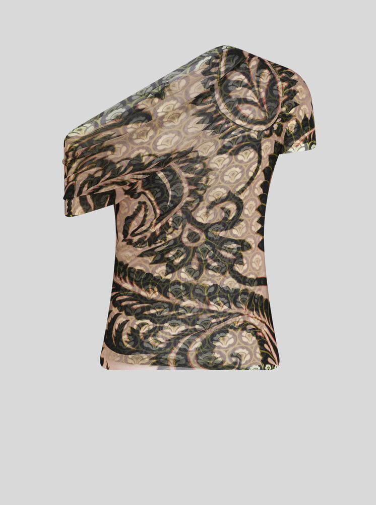 Dark Rose Shoulder-Off Top