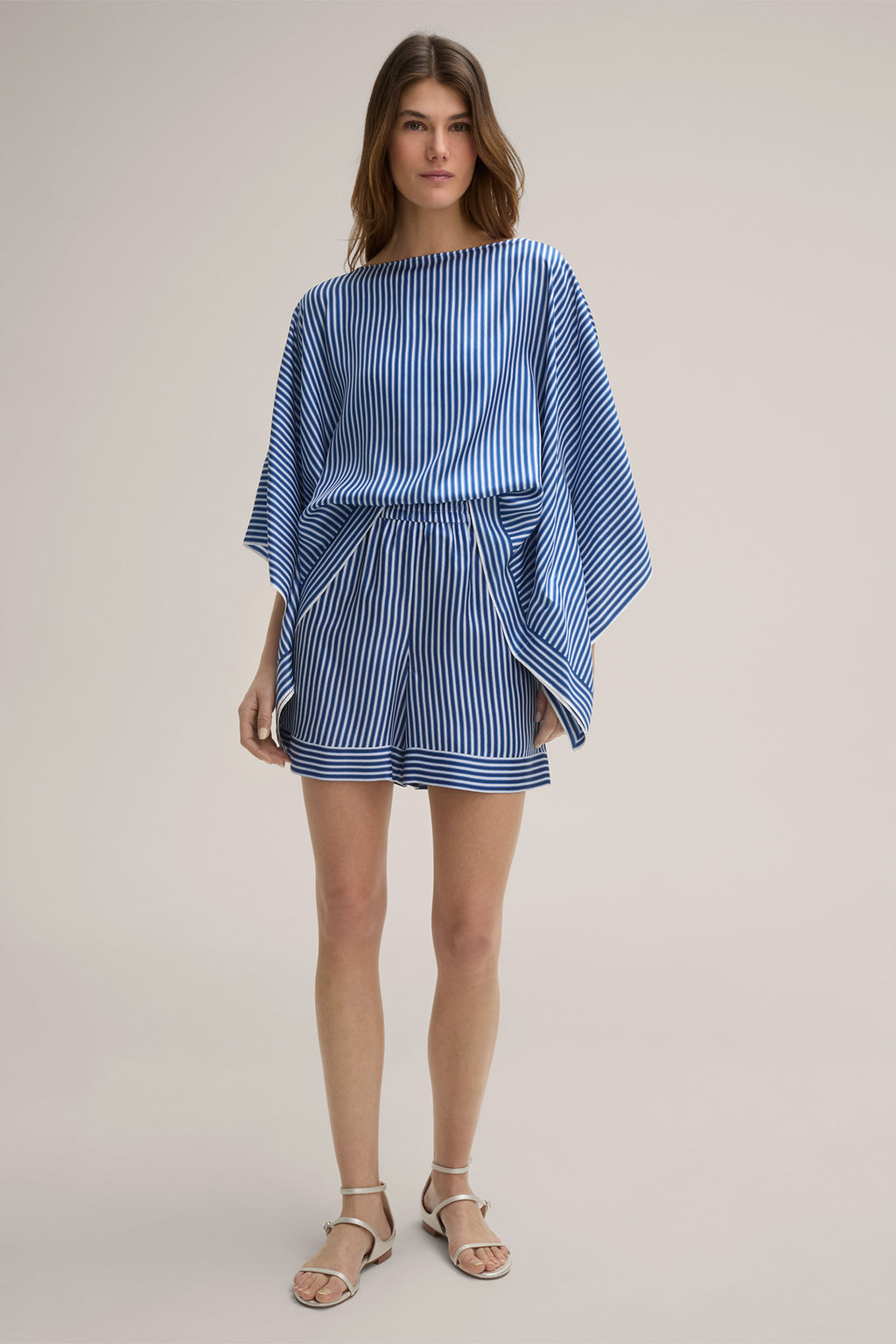 Silk Blouse with Stripes