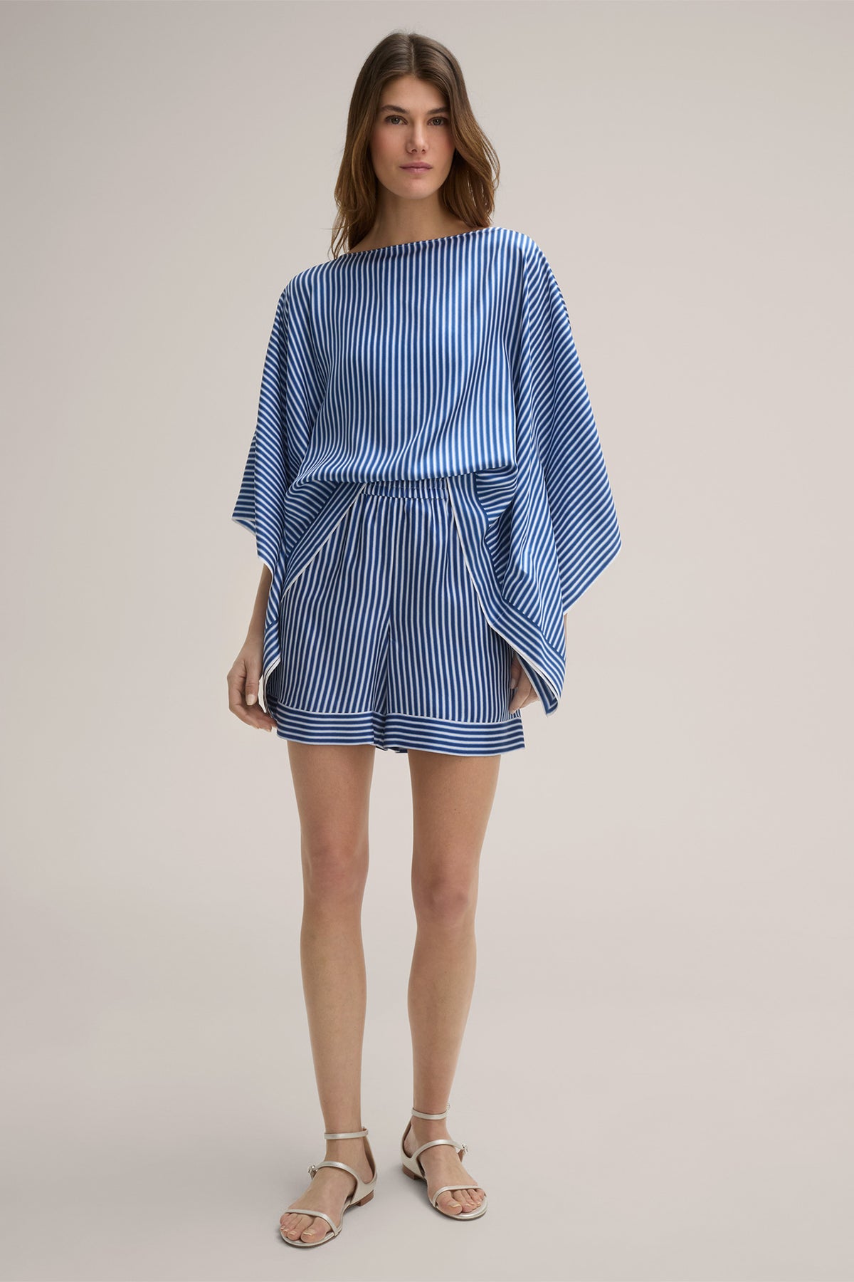 Silk Blouse with Stripes