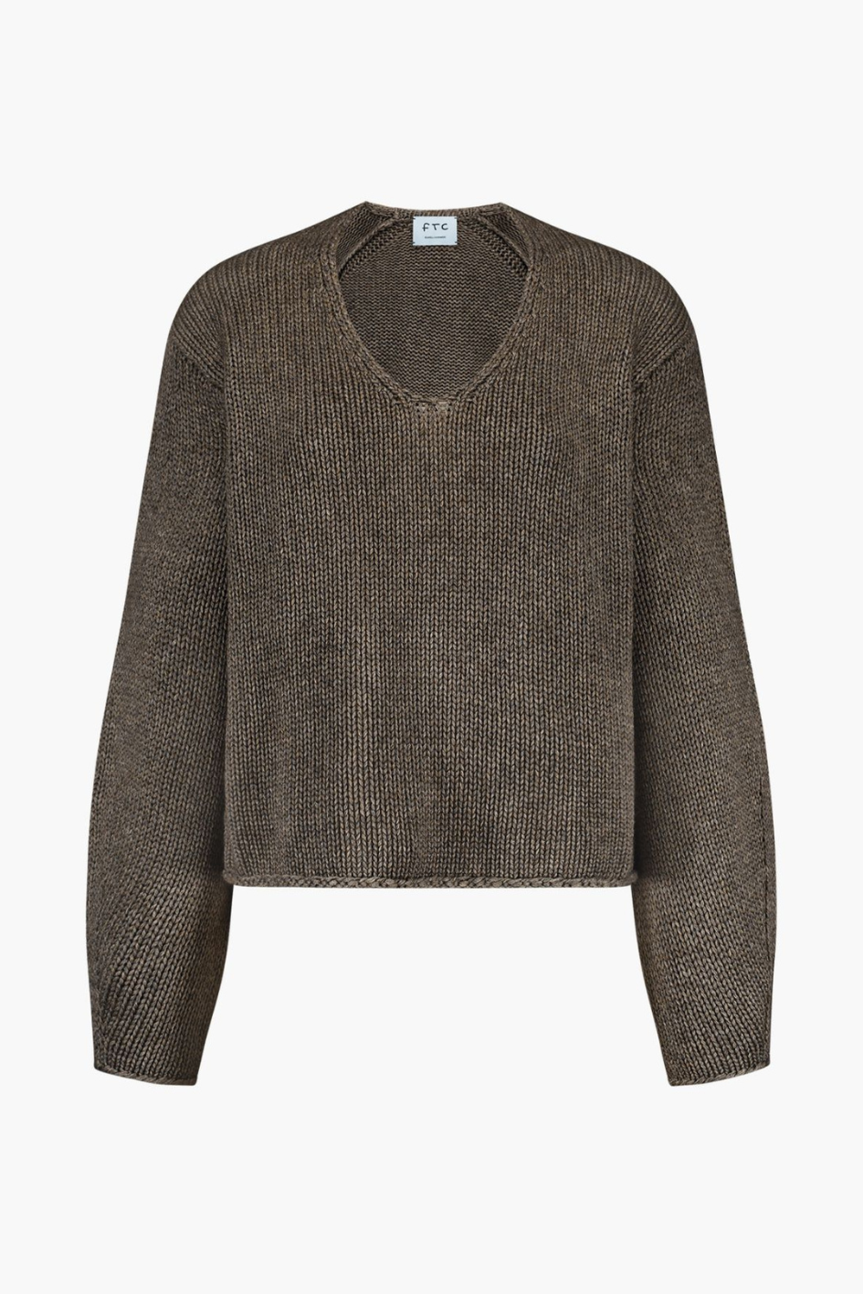 Chunky Cashmere V-Neck Sweater