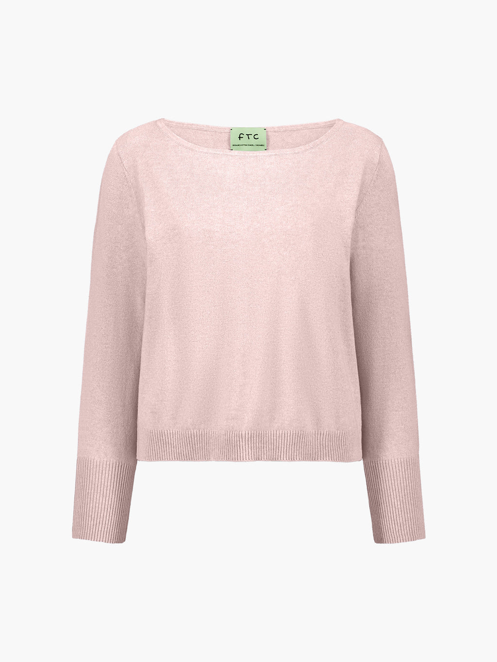 Soft Crew Neck Knit with Ribbed Cuffs