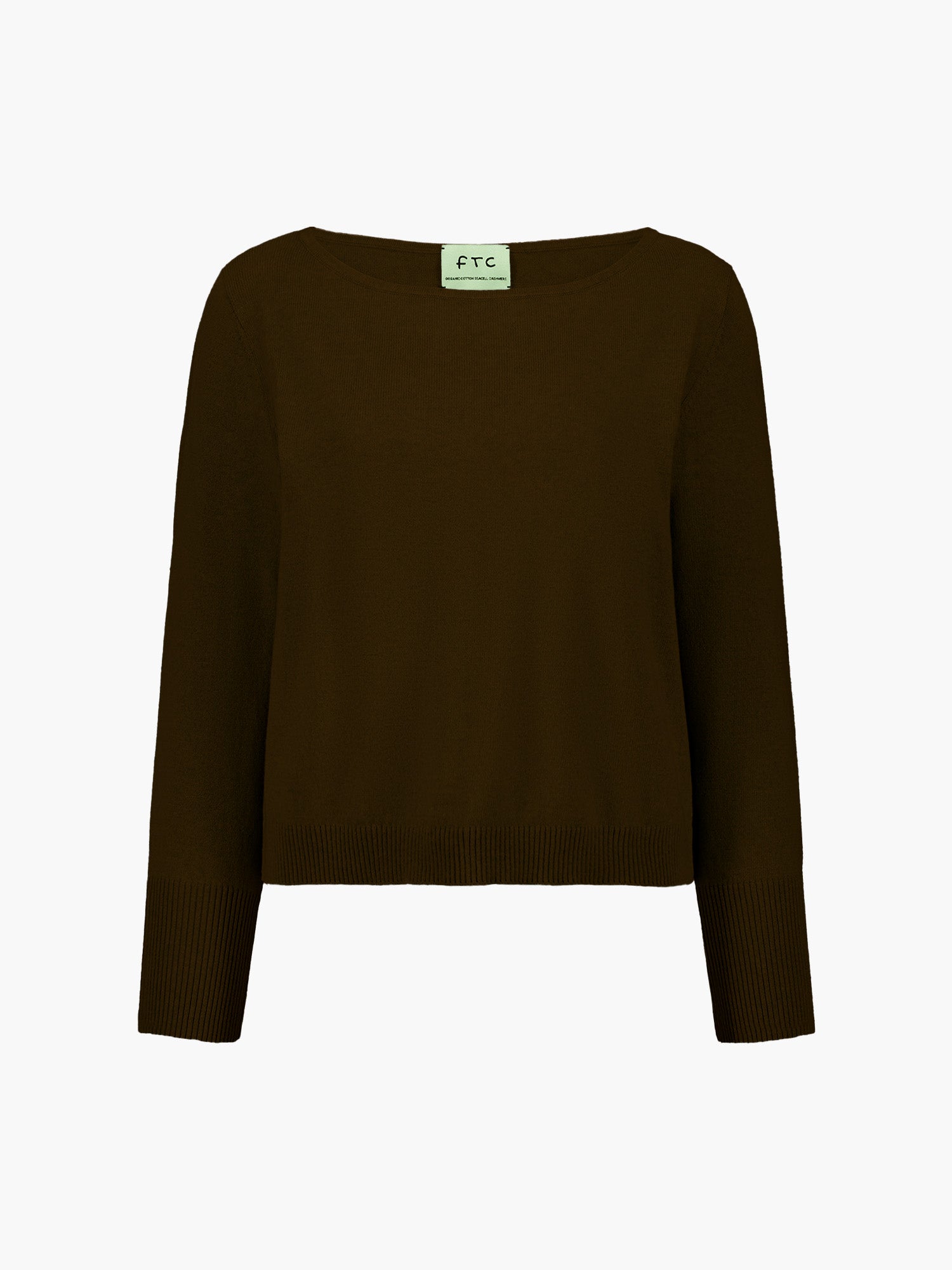 Soft Crew Neck Knit with Ribbed Cuffs