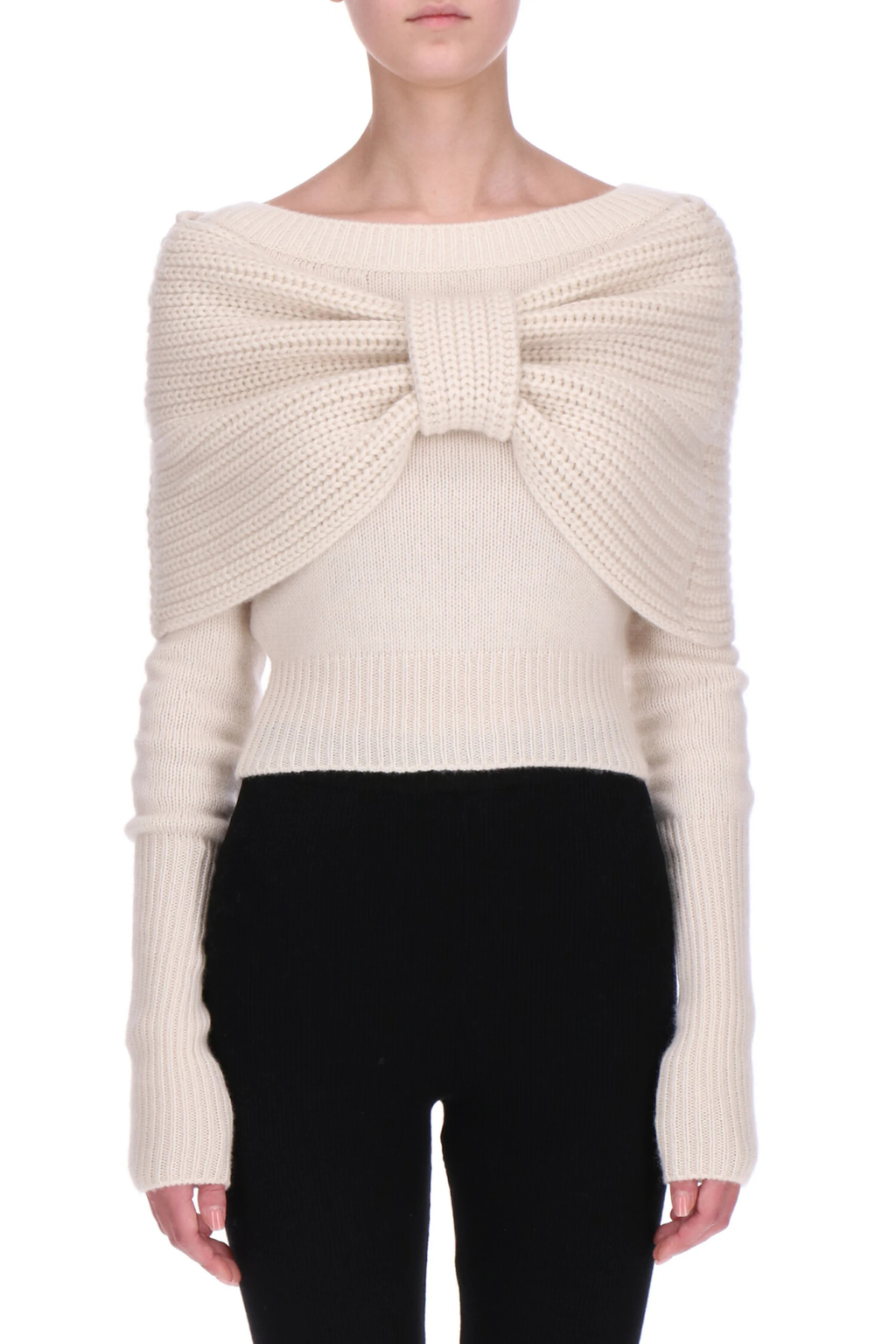 Bow-Detail Knit Sweater
