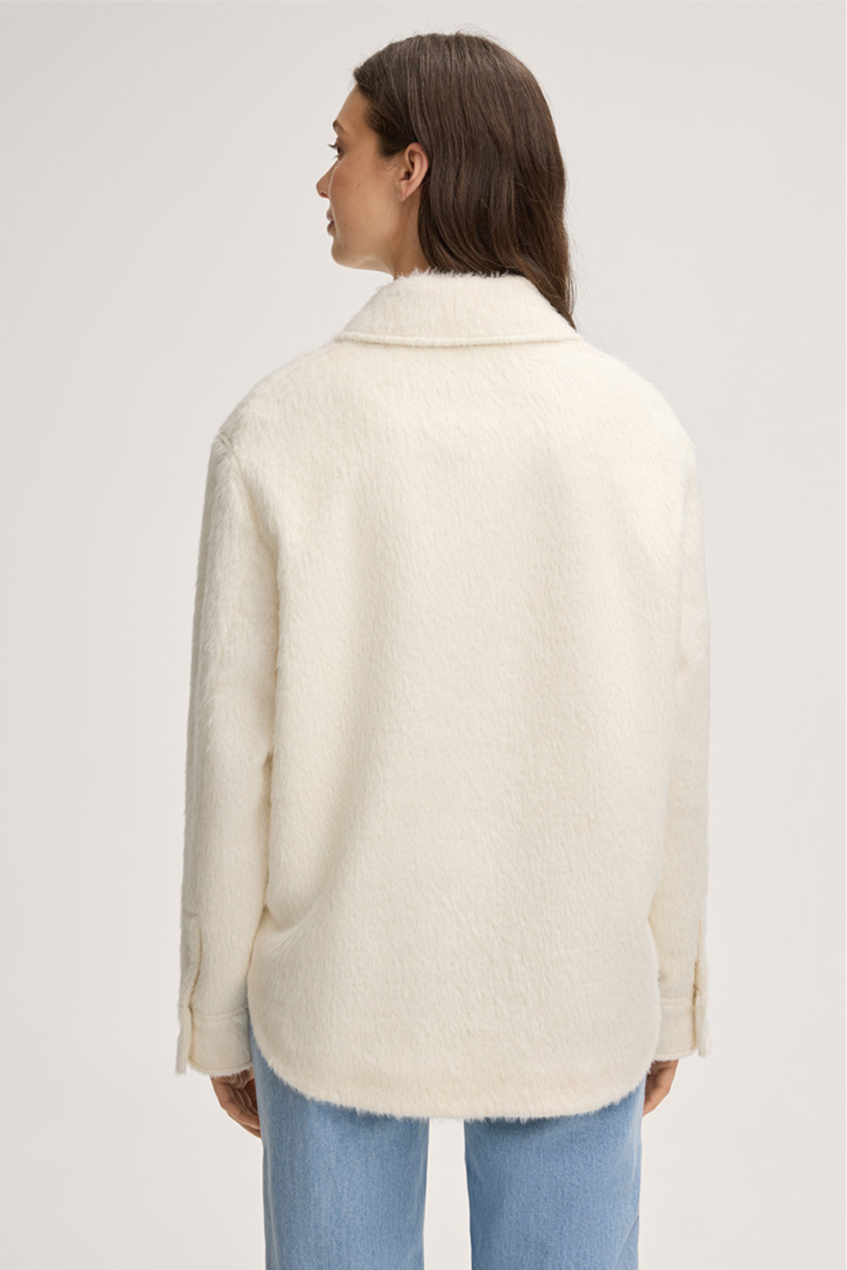 Brushed Alpaka Mix Shirt Jacket