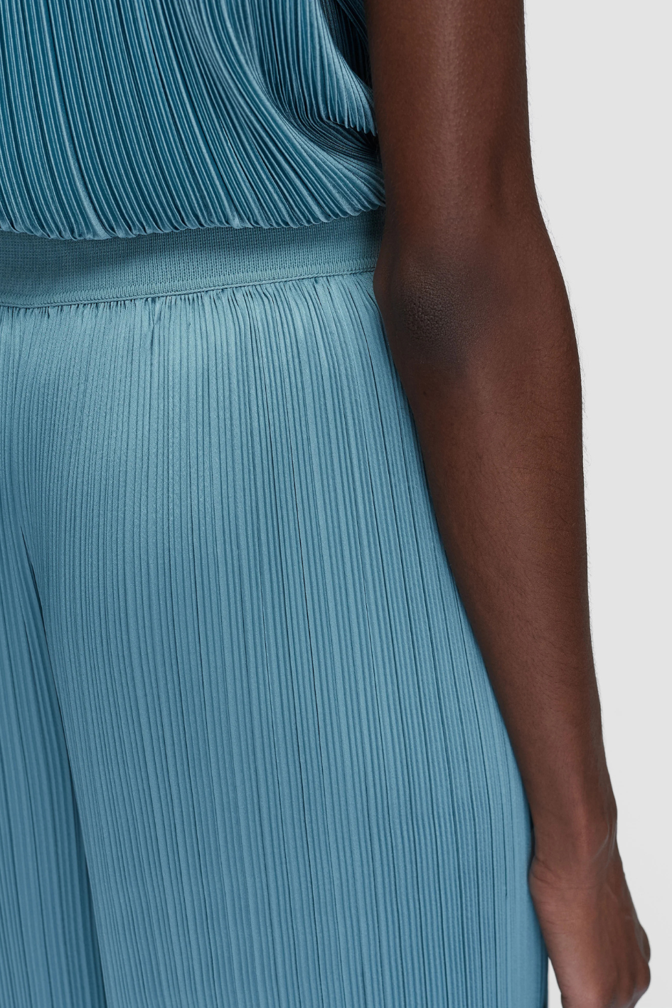 Amber Pleated Satin Trousers