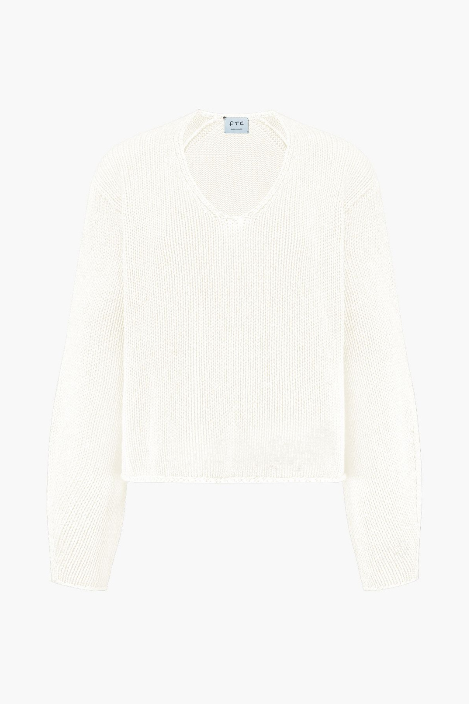 Chunky Cashmere V-Neck Sweater
