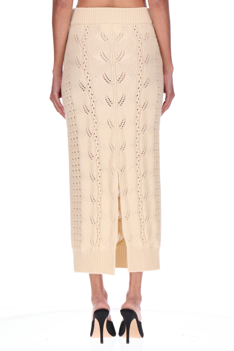 Cashmere Cable Knit Skirt