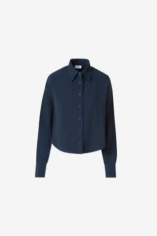 Blouse in Signature Lasercut Crêpe