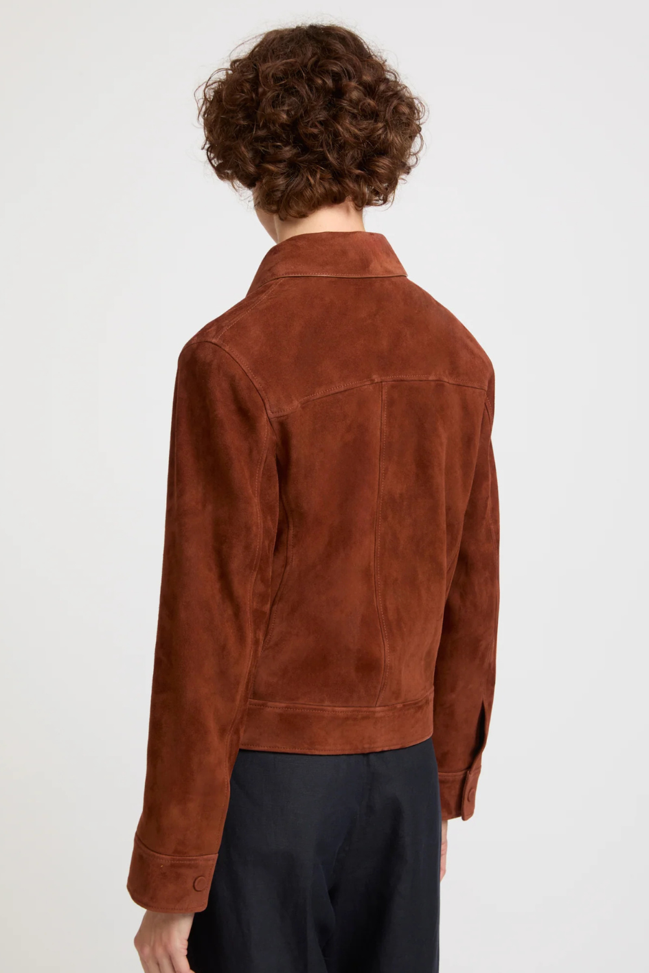 Leather Jacket with Patch Pockets