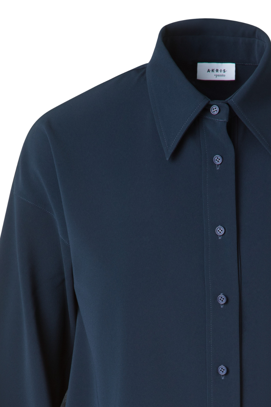 Blouse in Signature Lasercut Crêpe