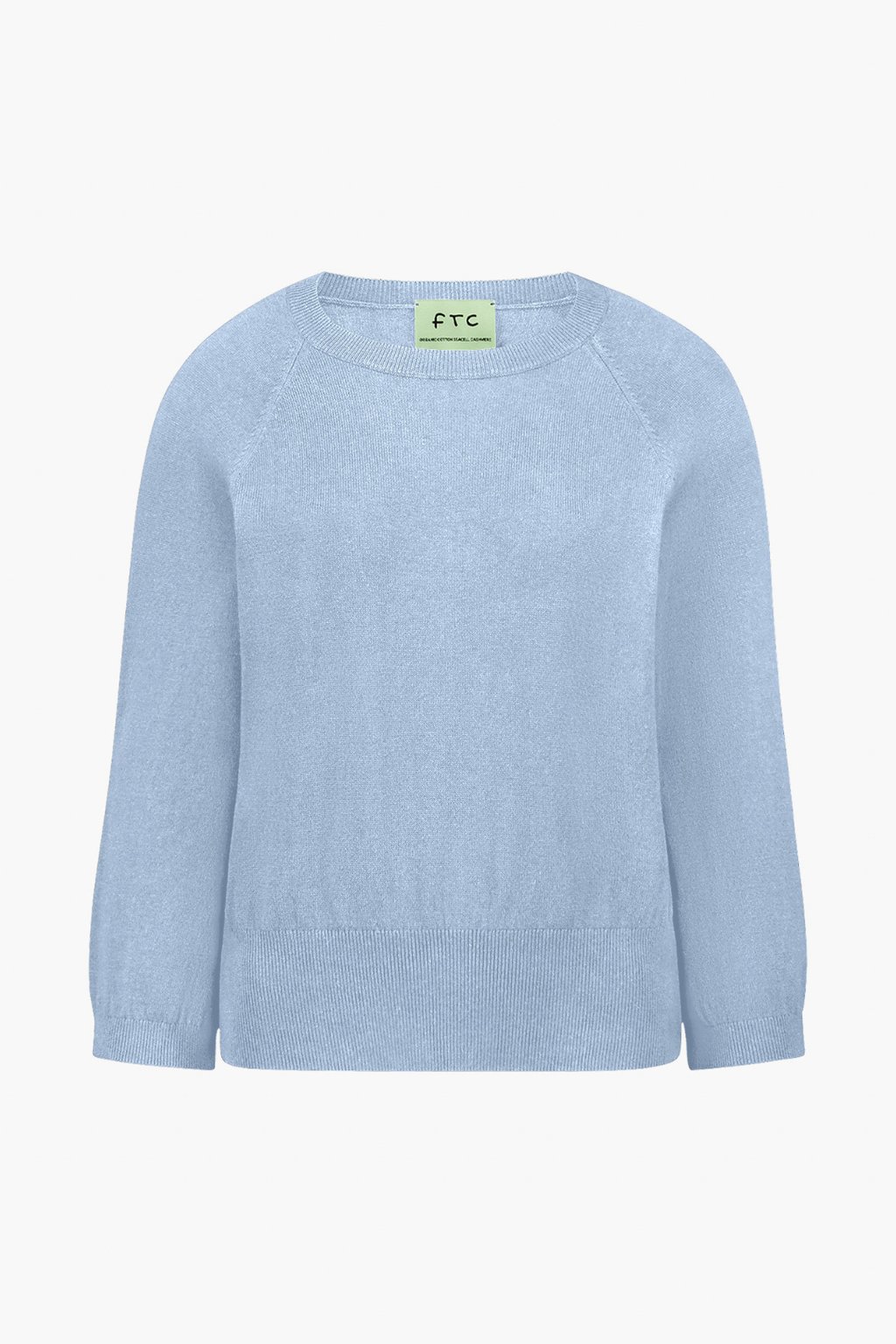 Classic Crew Neck Knit with Ribbed Cuffs