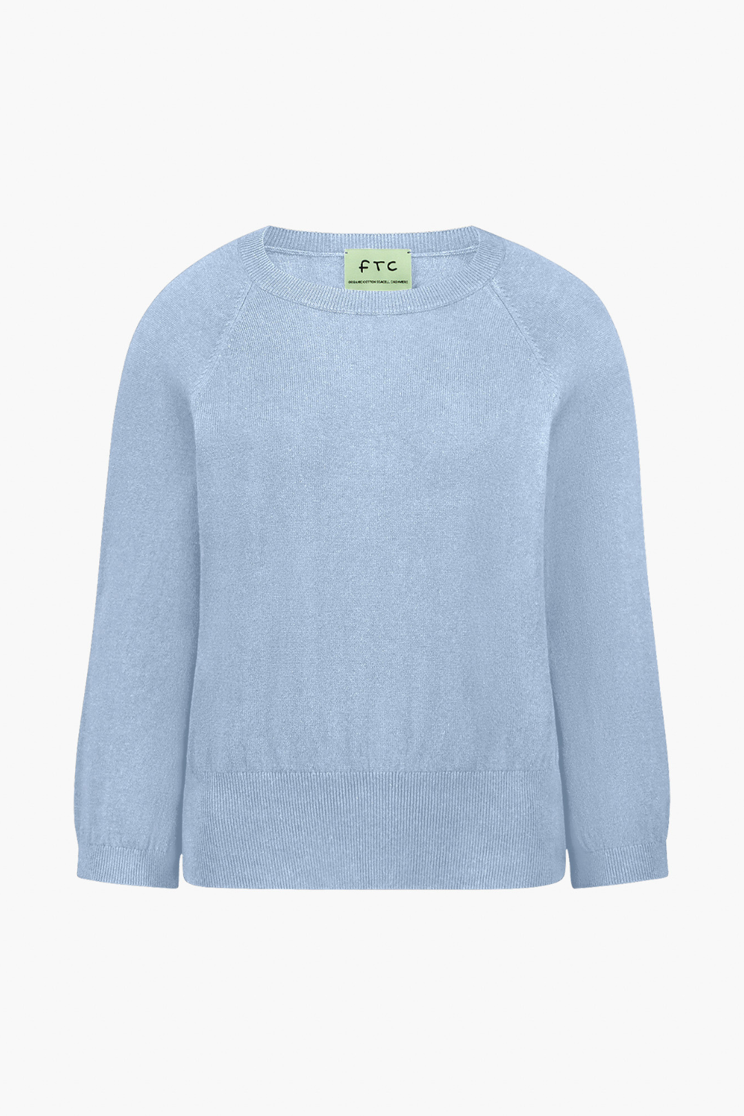 Classic Crew Neck Knit with Ribbed Cuffs