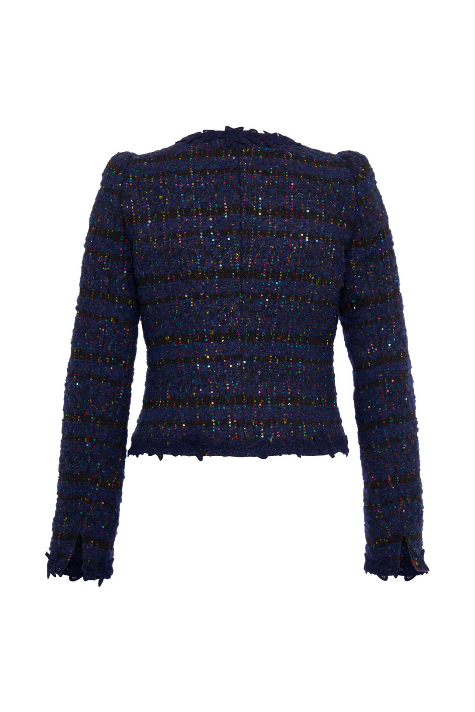 Short Jacket with Decorative Button Placket