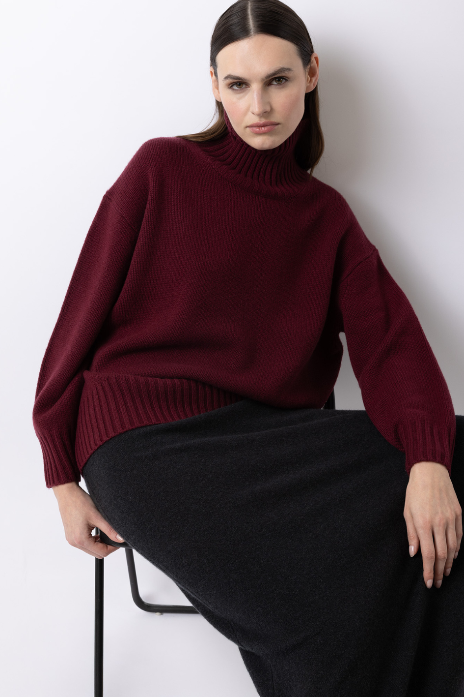 Sweater with High-Neck