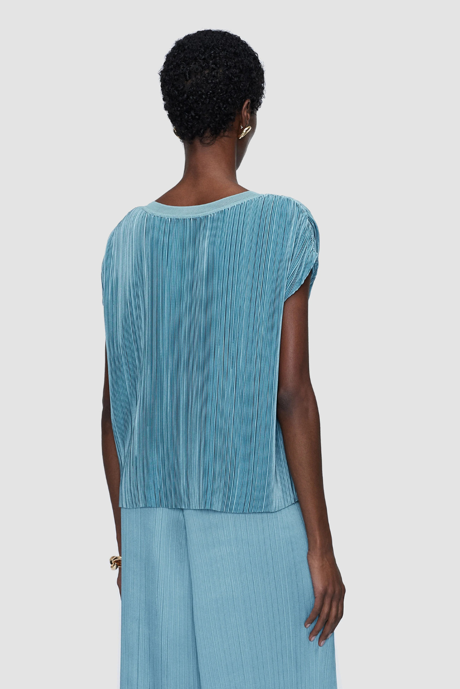 Cedre Pleated Satin Top