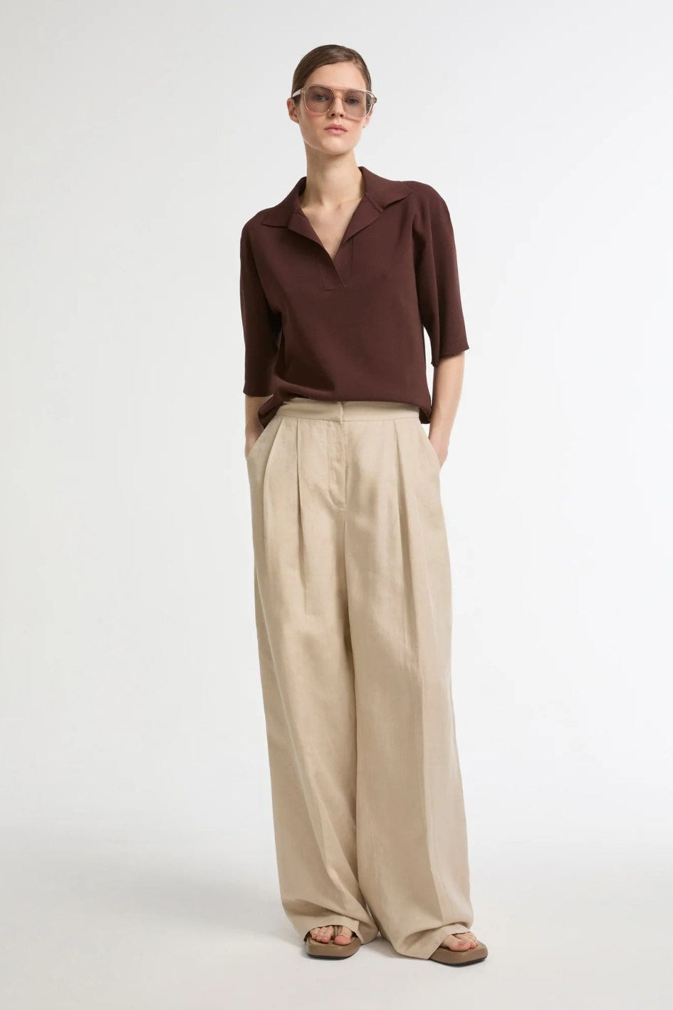 Wide Leg Linen Pants
