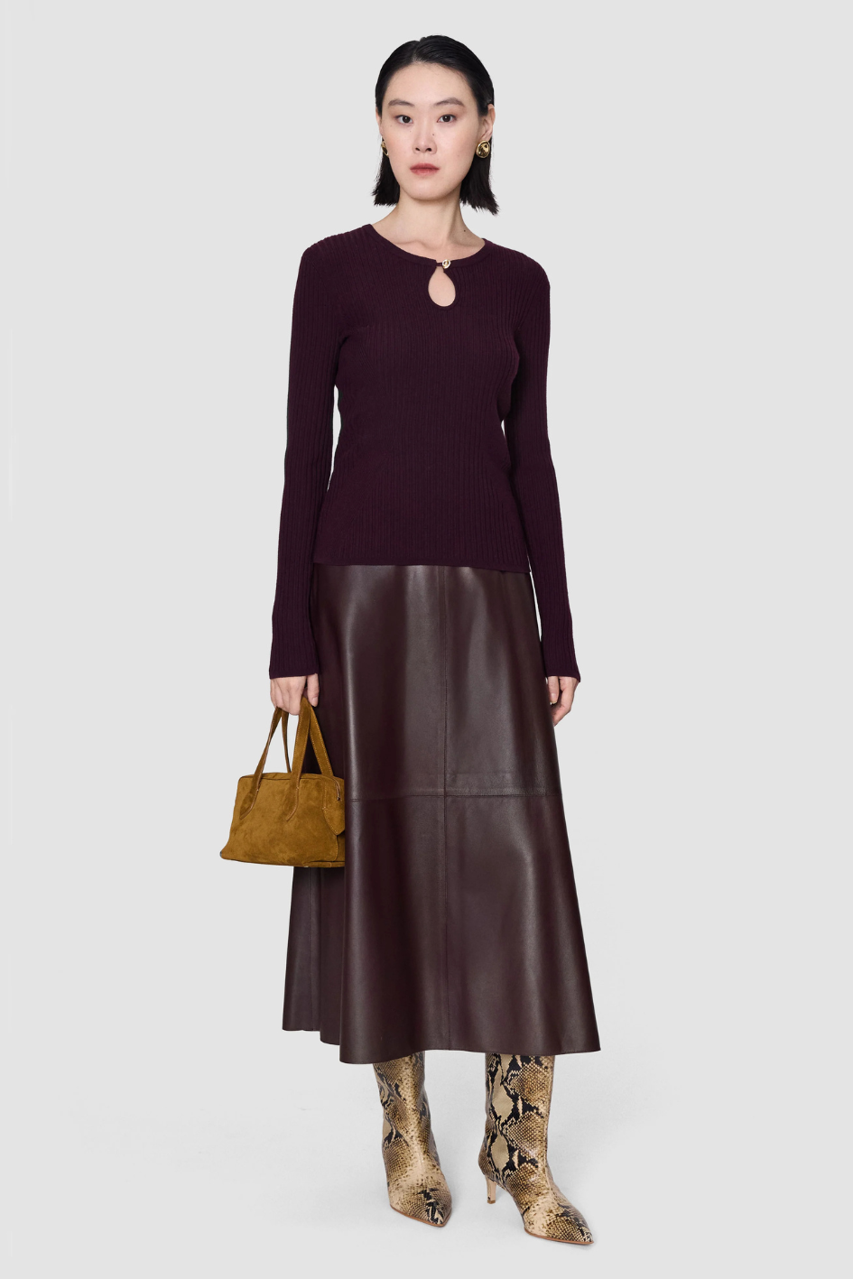 Luz Merino Wool Rib Top