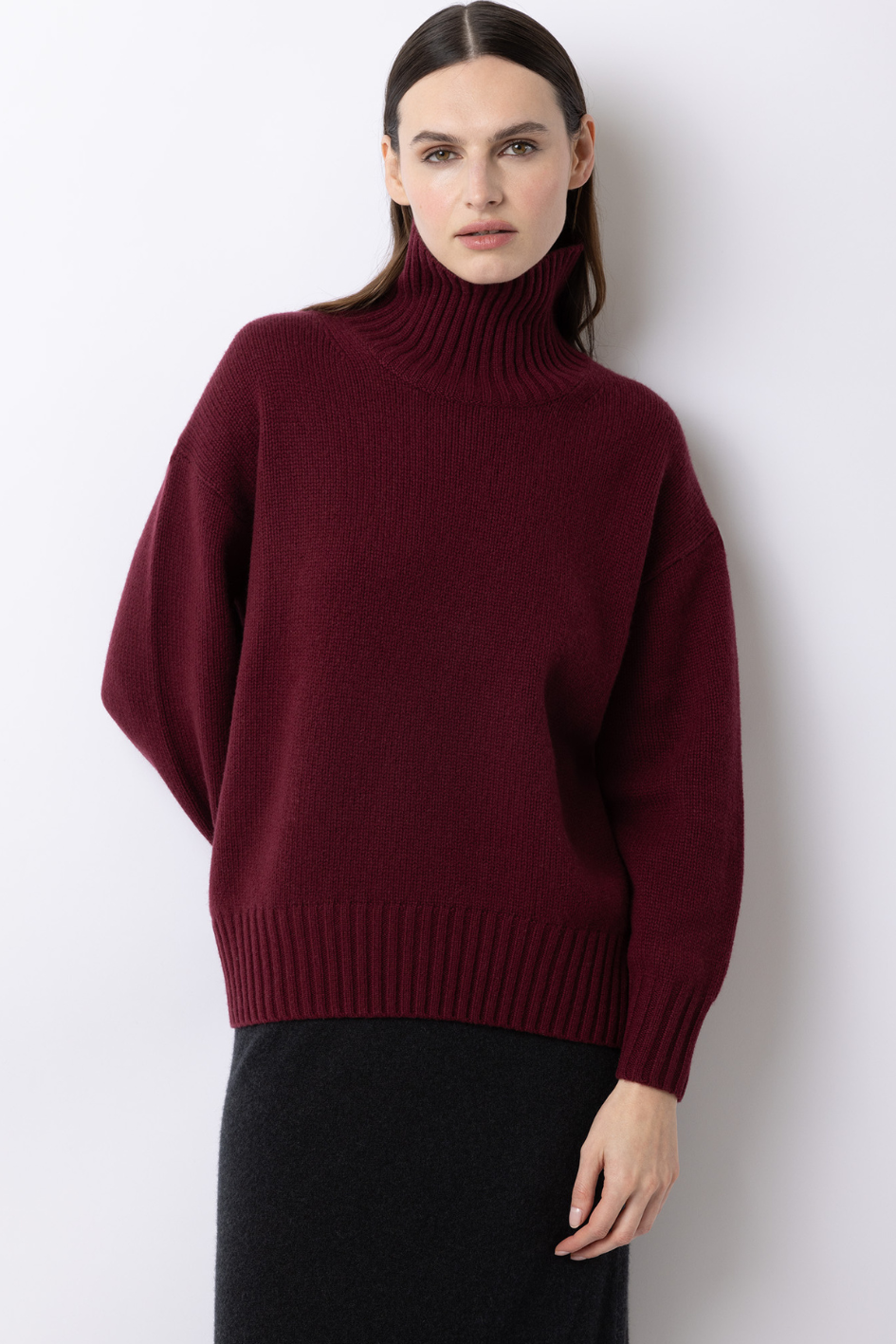 Sweater with High-Neck
