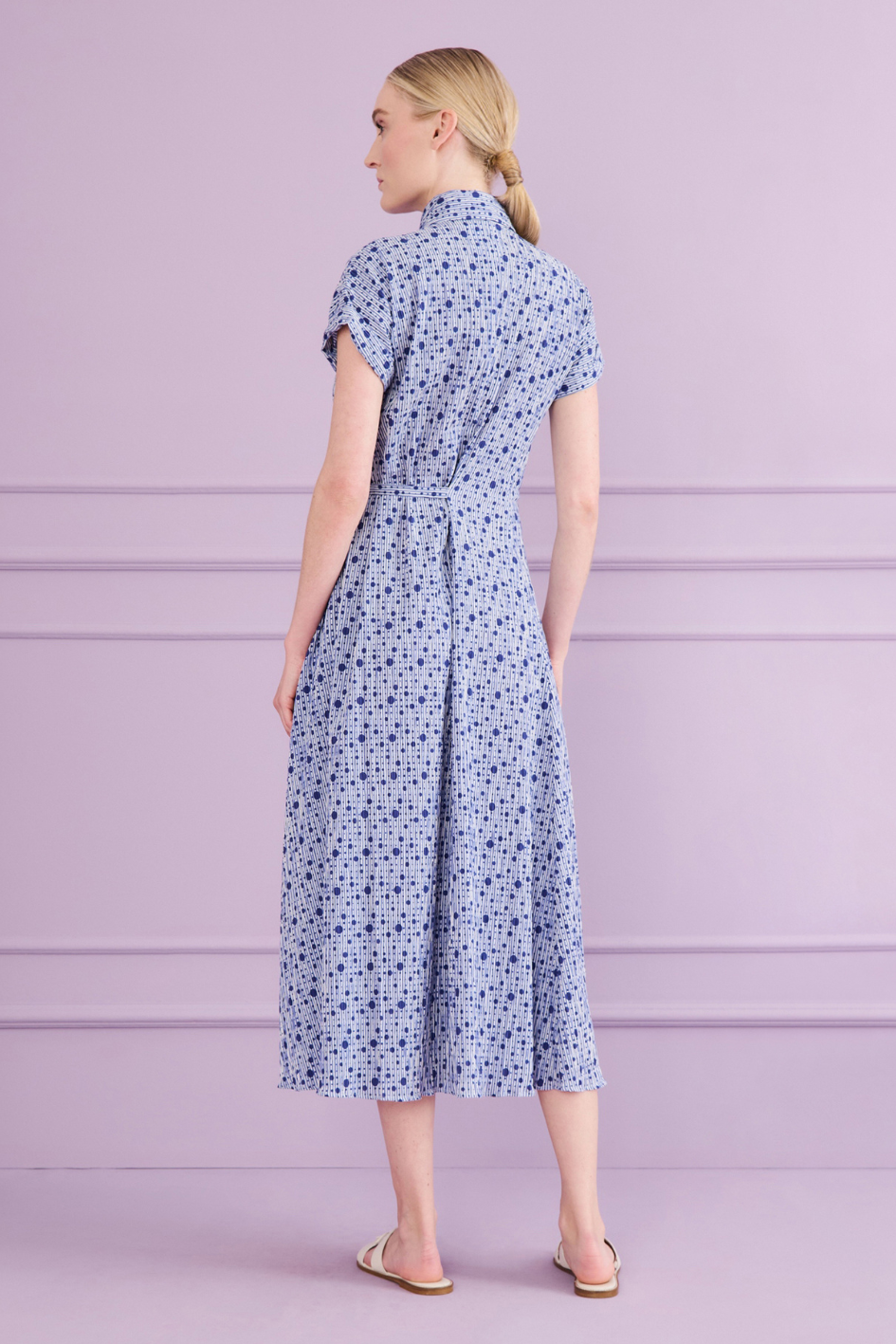 Dottline Seersucker Dress