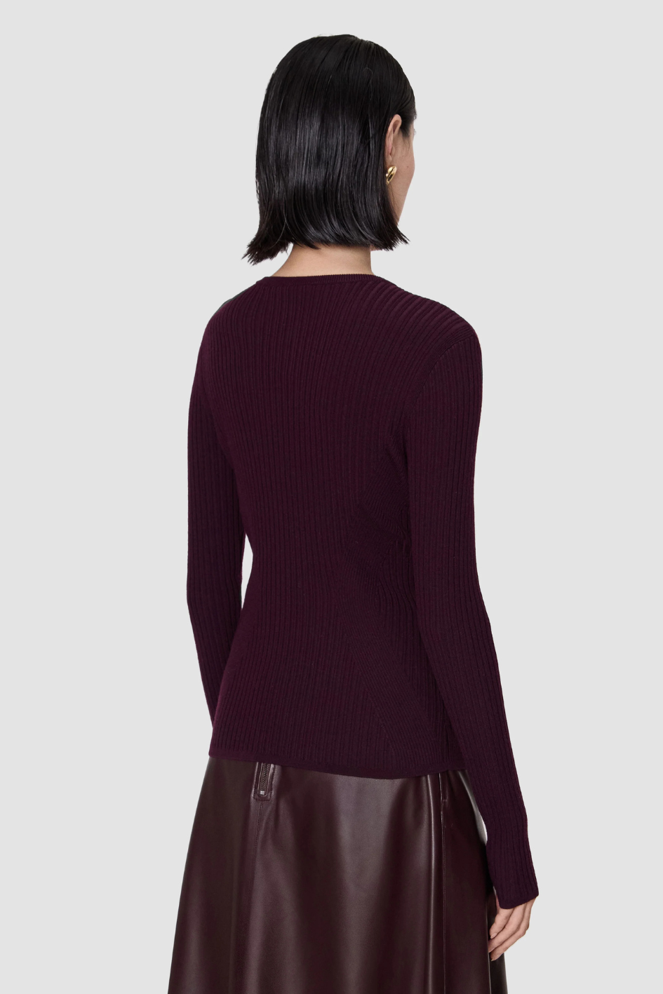 Luz Merino Wool Rib Top