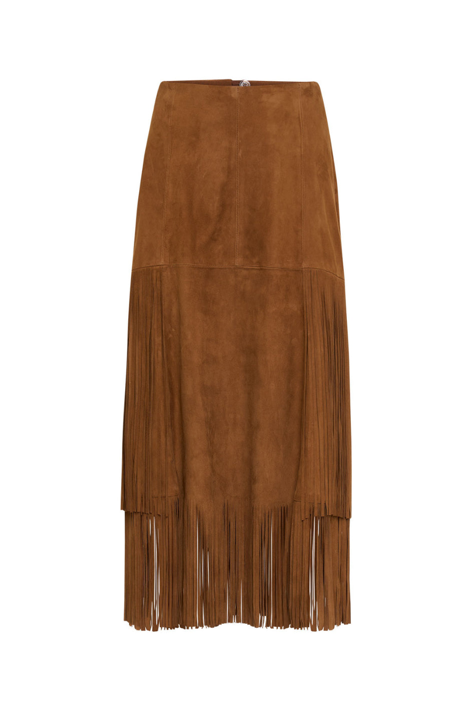 Fringed Suede Skirt