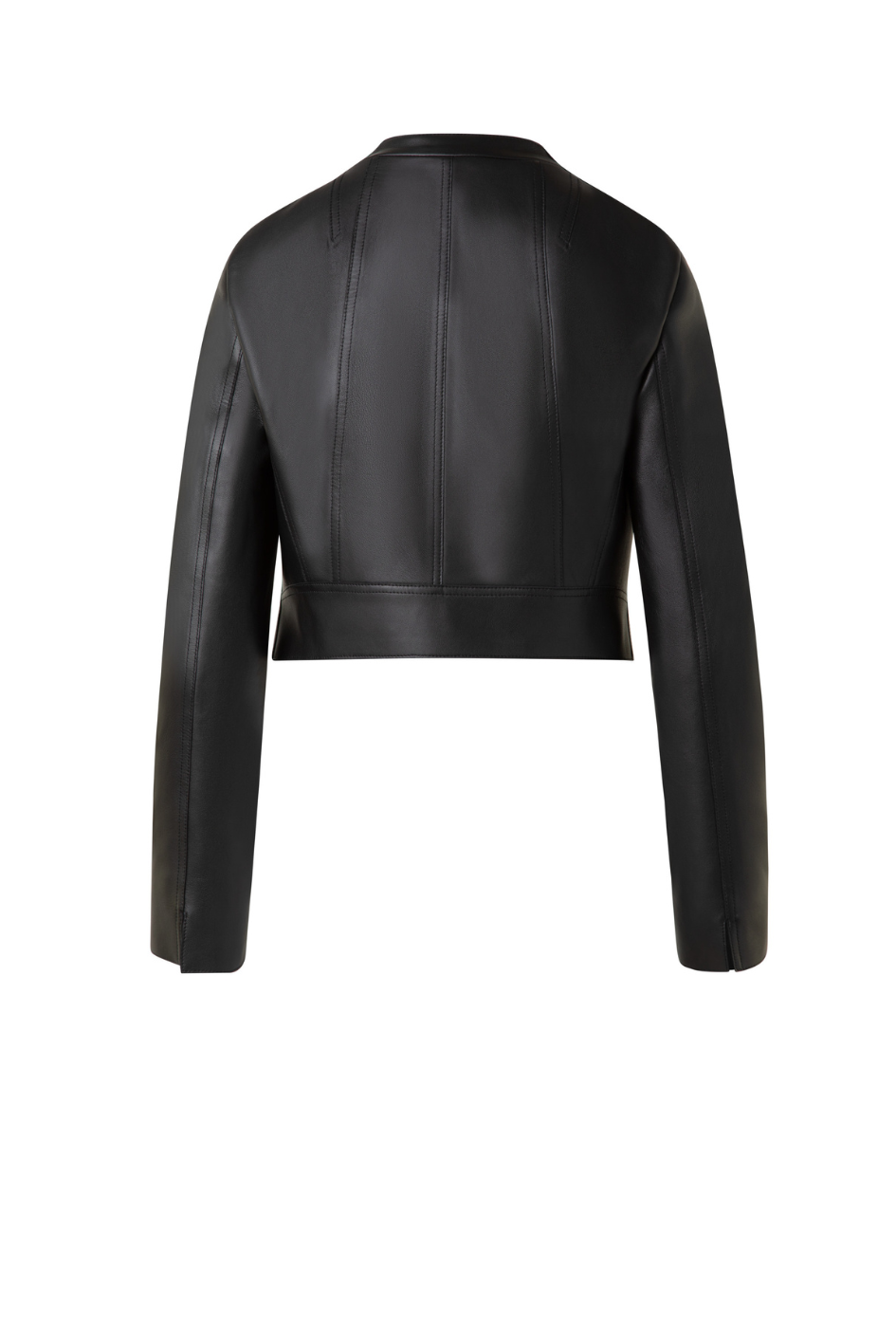 Asymmetric Leather Biker Jacket