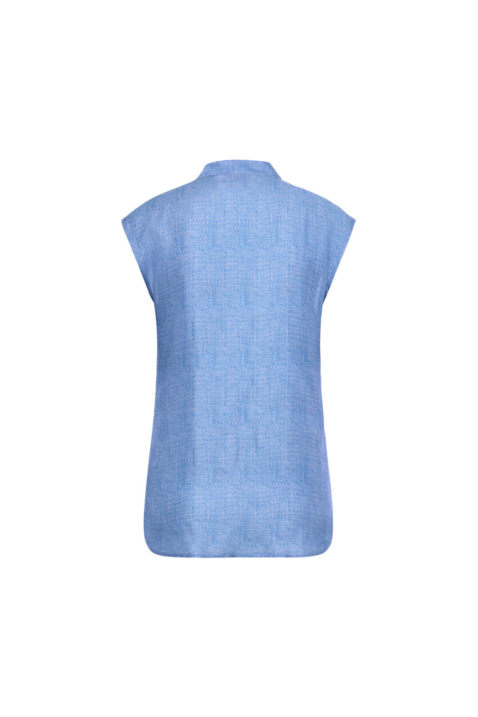 Sleeveless Blouse with V-Neckline