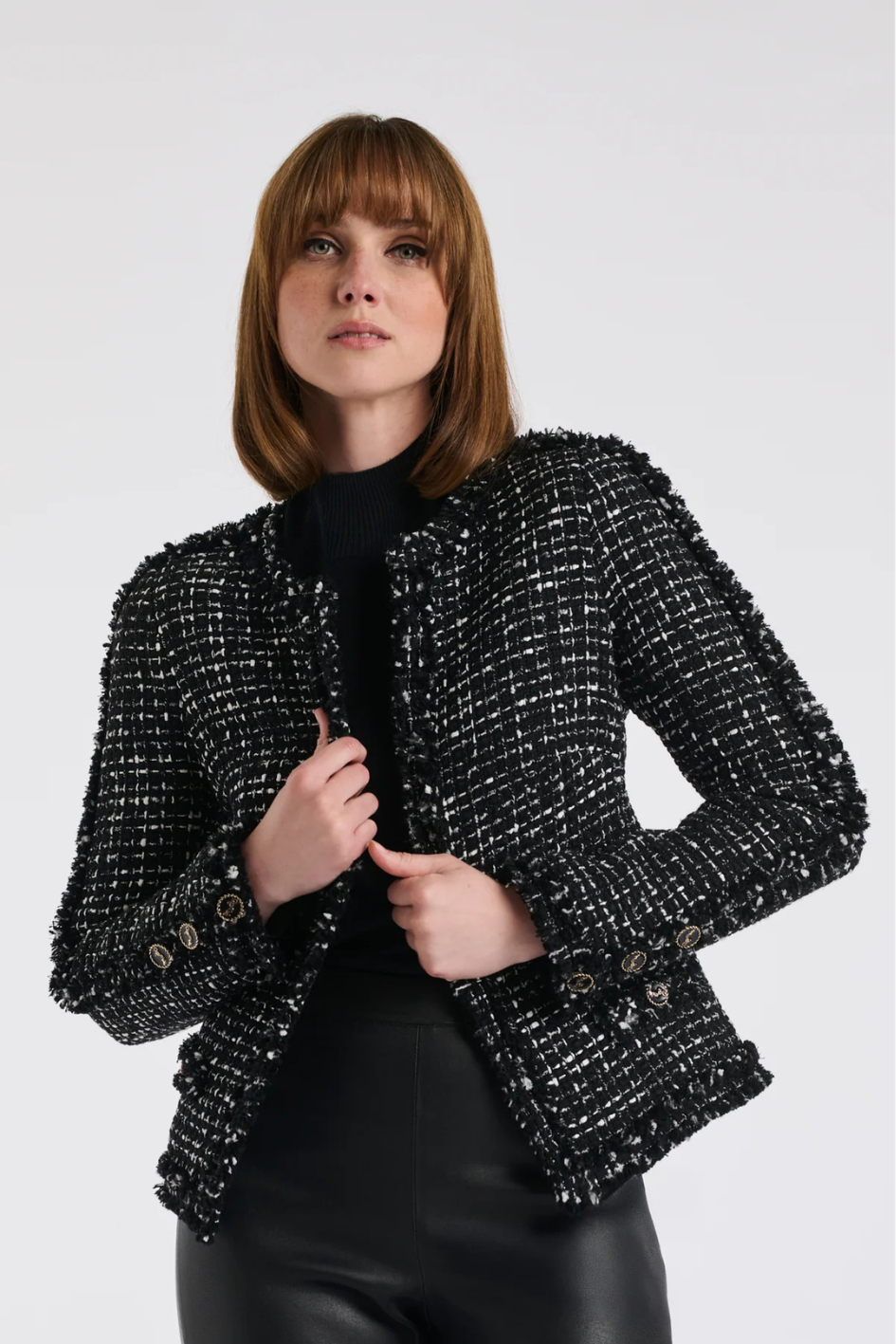 Bicolor Tweed Veste