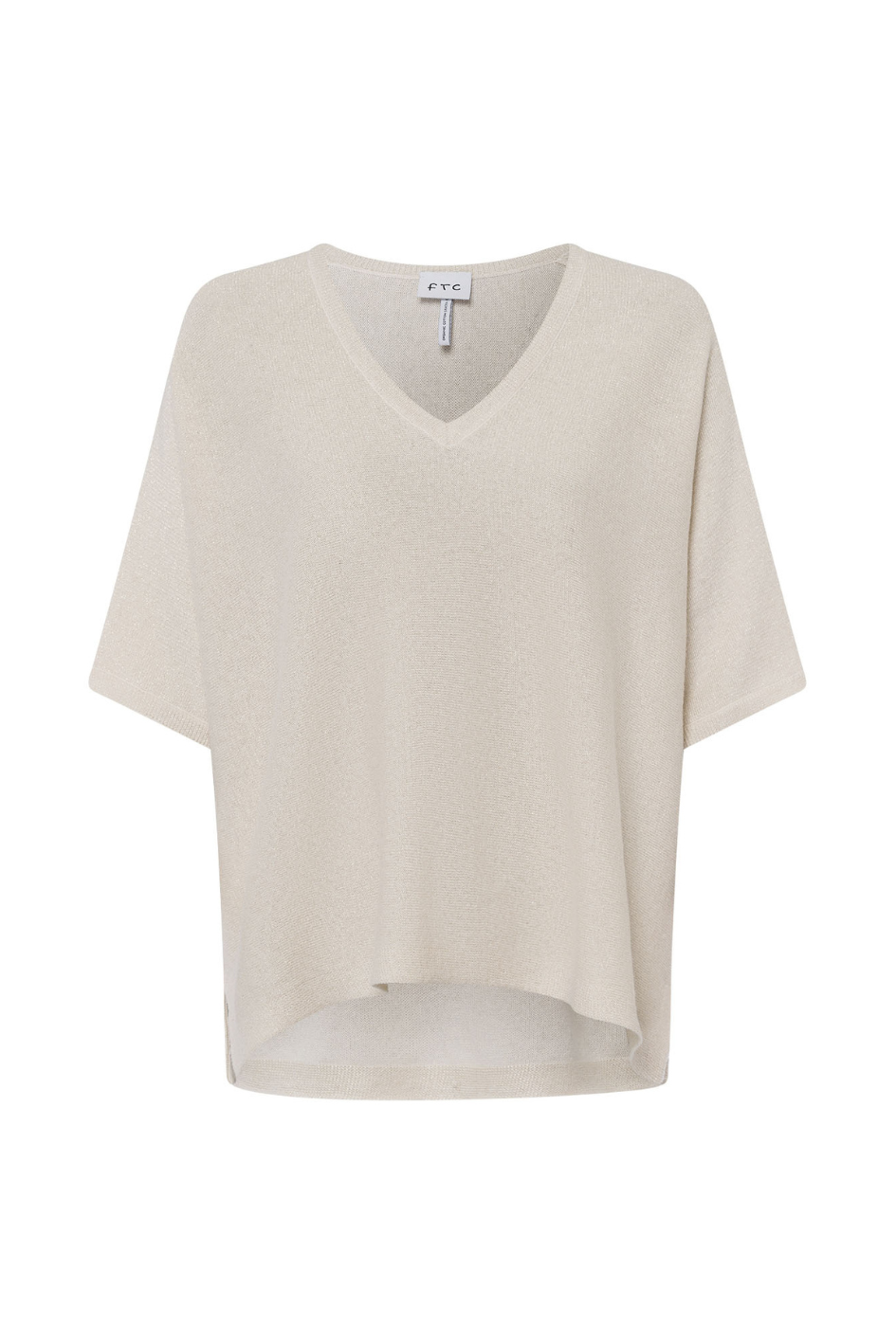 V-Neck Knit T-Shirt