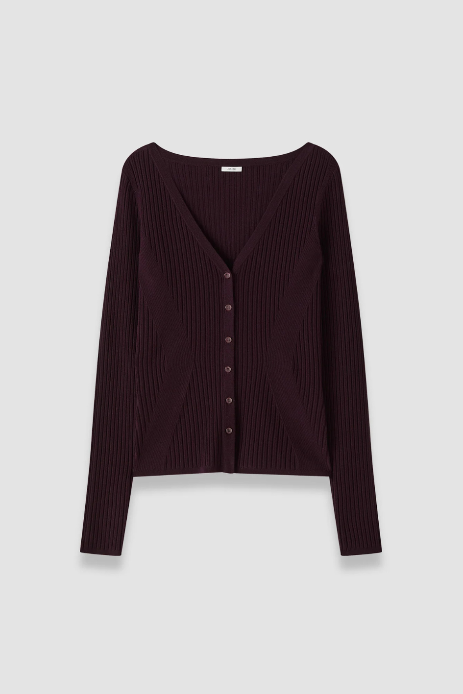 Alba Merino Wool Rib Cardigan