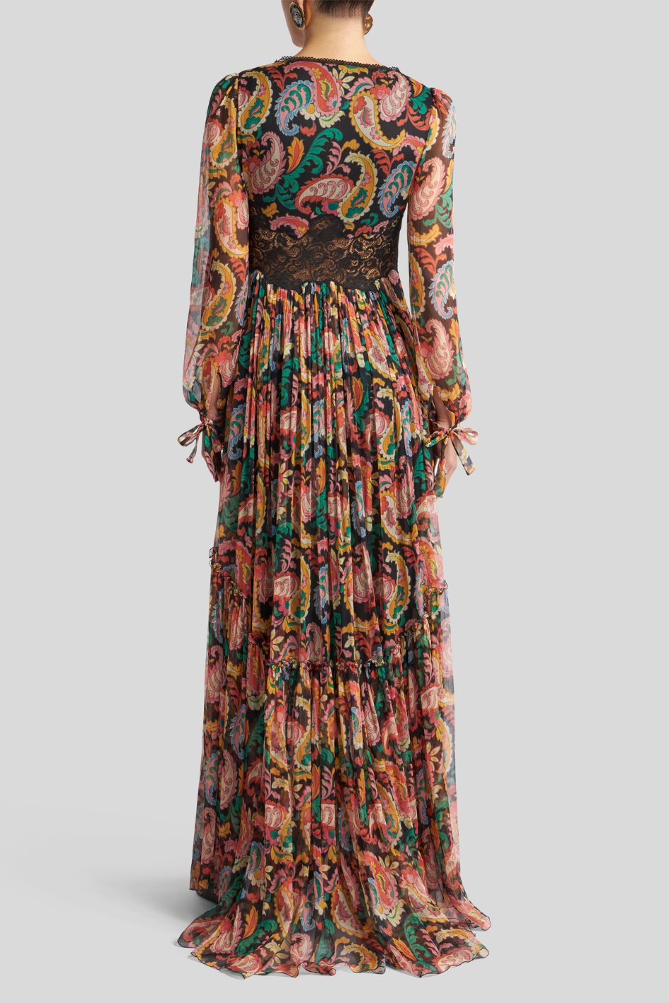 Maxi Dress with Lace Bodice