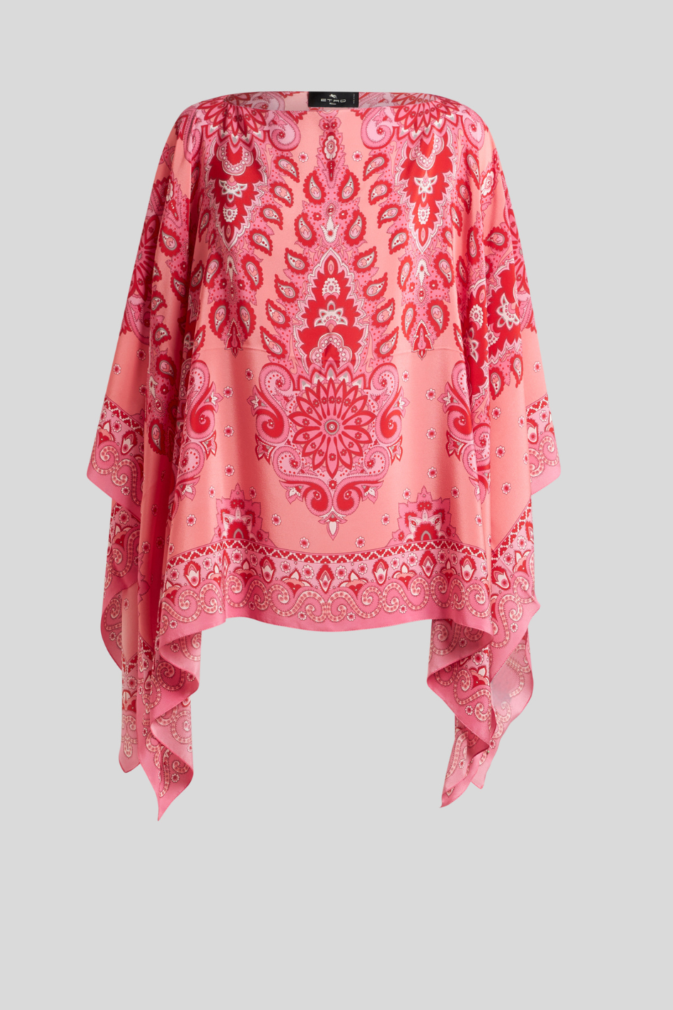 Cape Top made of Silk with Print