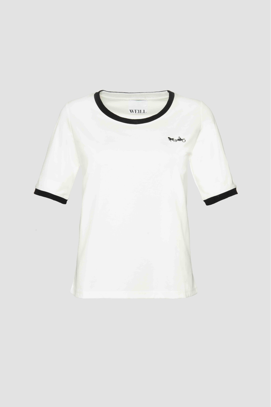 T-Shirt with Embroidered Detail