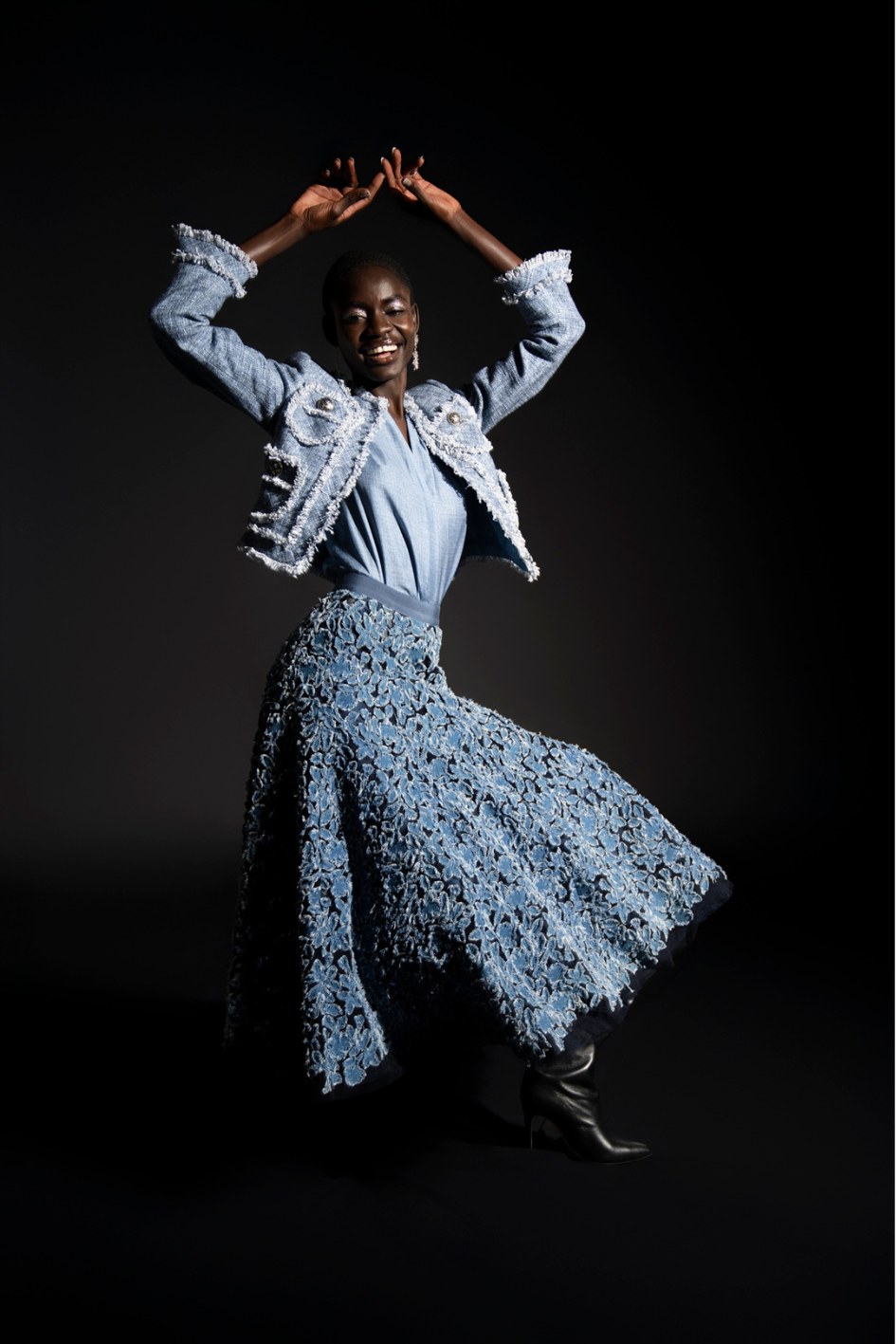 Jeans Tulle Skirt