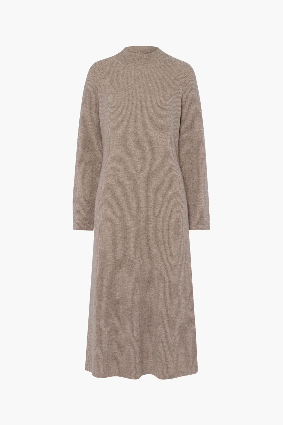Knit Midi Dress with long Sleeves