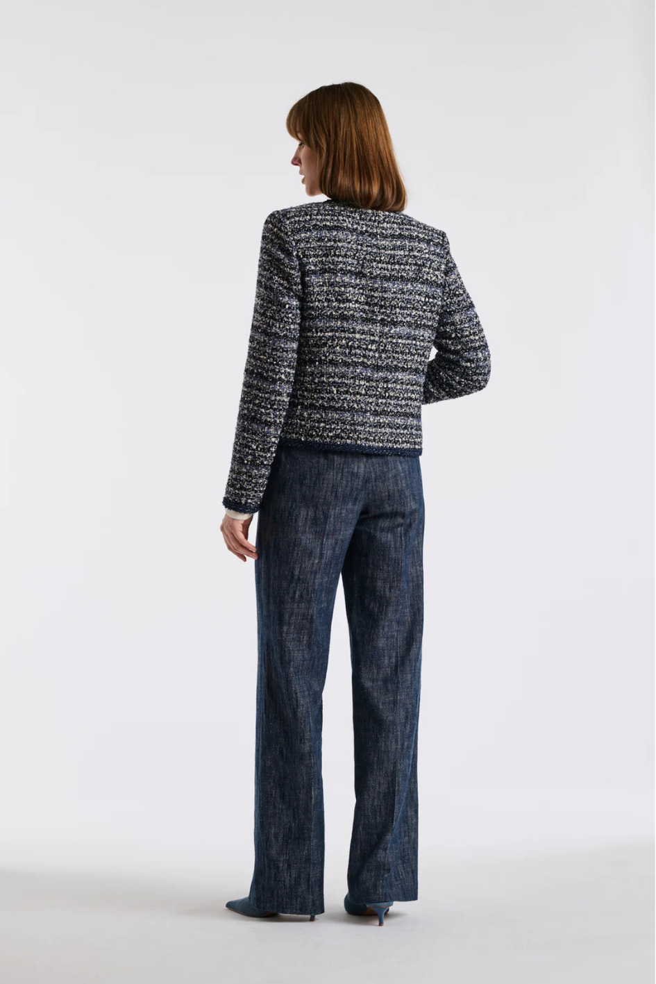 Tweed Jacket in Denim Style