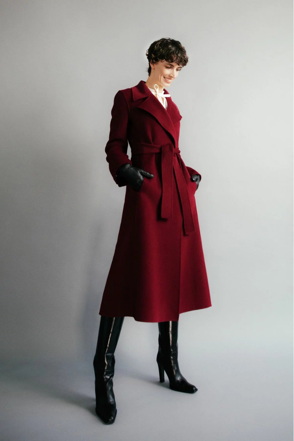 Doubleface Wrap Coat