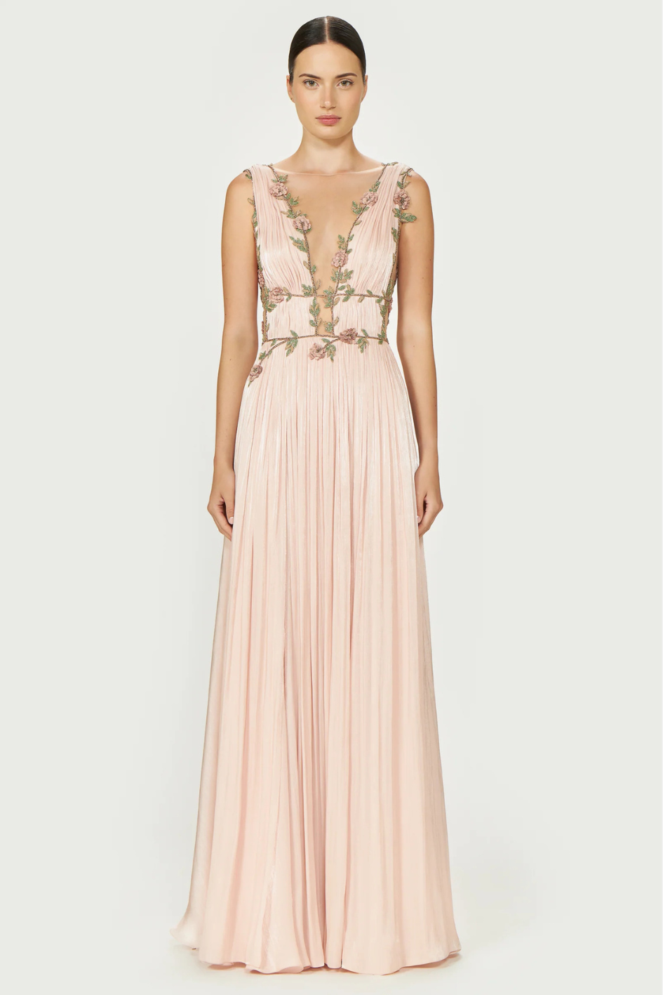 Nalina Lurex Georgette Draped Gown