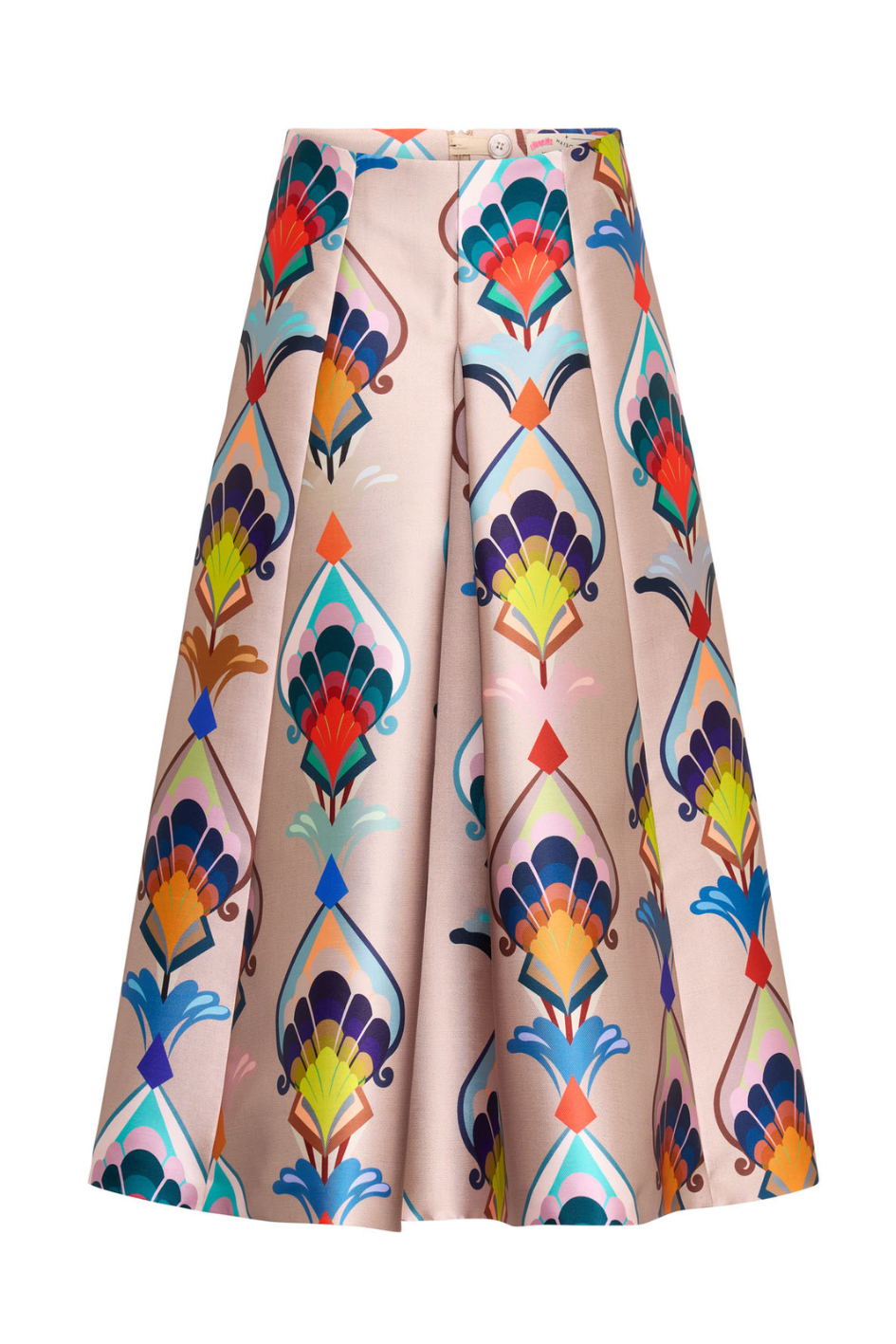 A-Line Skirt with Colorful Print