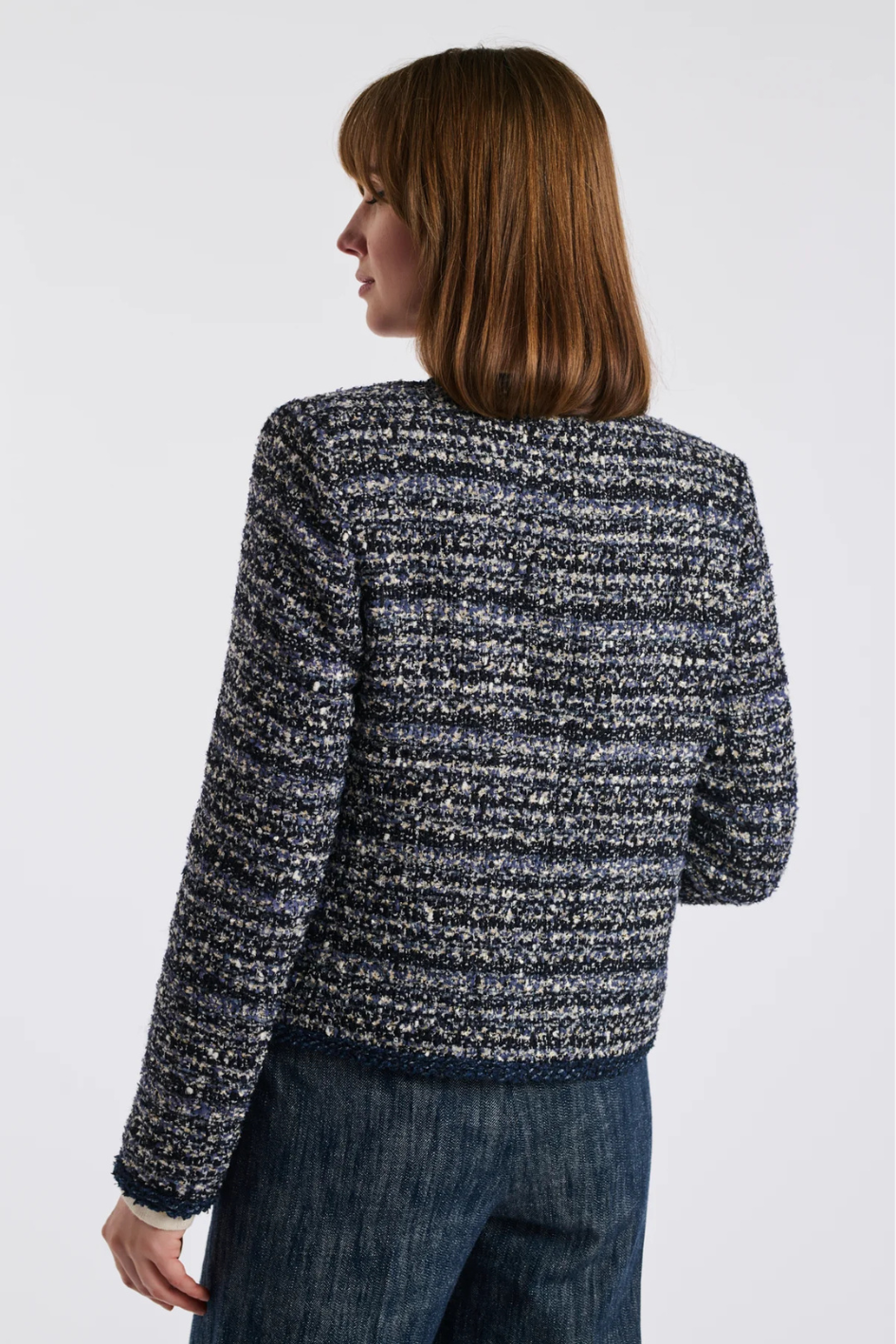 Tweed Jacket in Denim Style