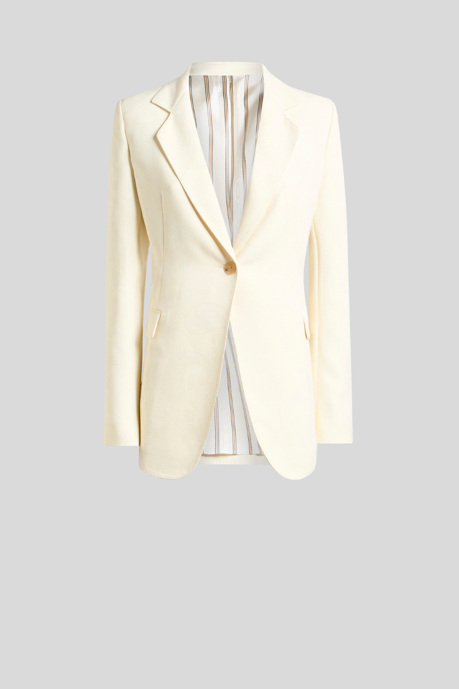 Tailored Single-Button Blazer