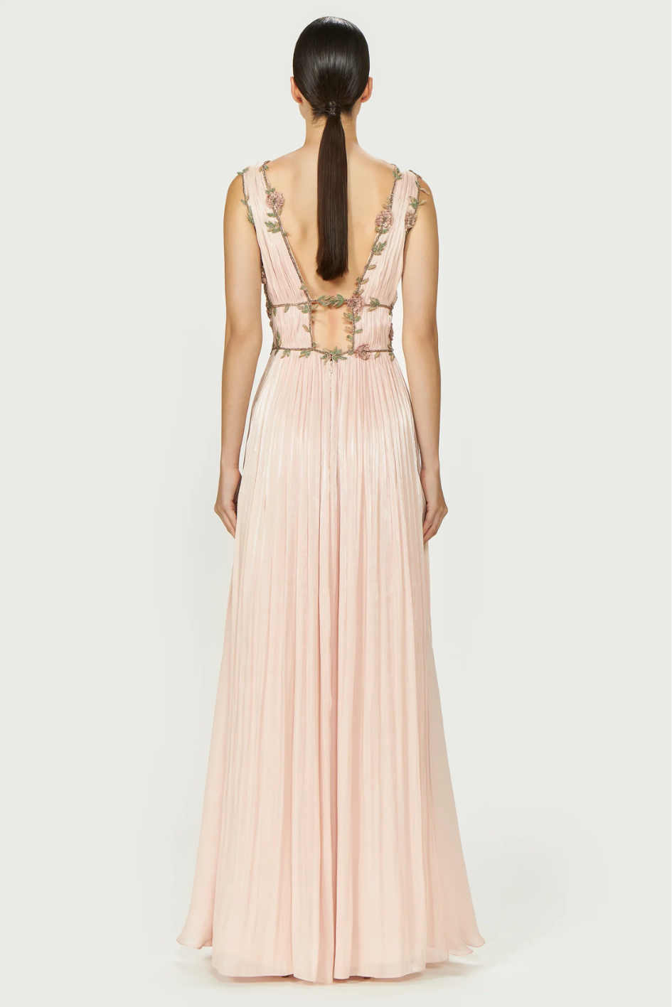 Nalina Lurex Georgette Draped Gown