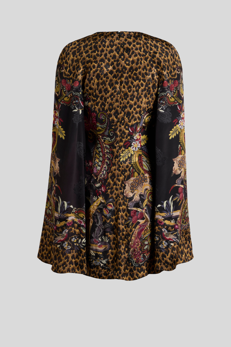 Leopard & Paisley Print Mini Dress
