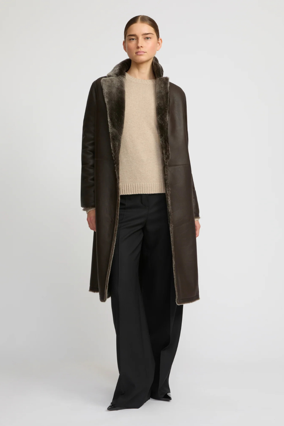 Reversible Merino-Shearling Coat
