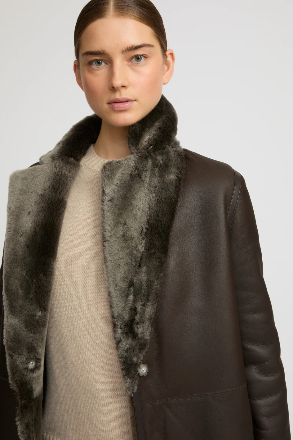 Reversible Merino-Shearling Coat