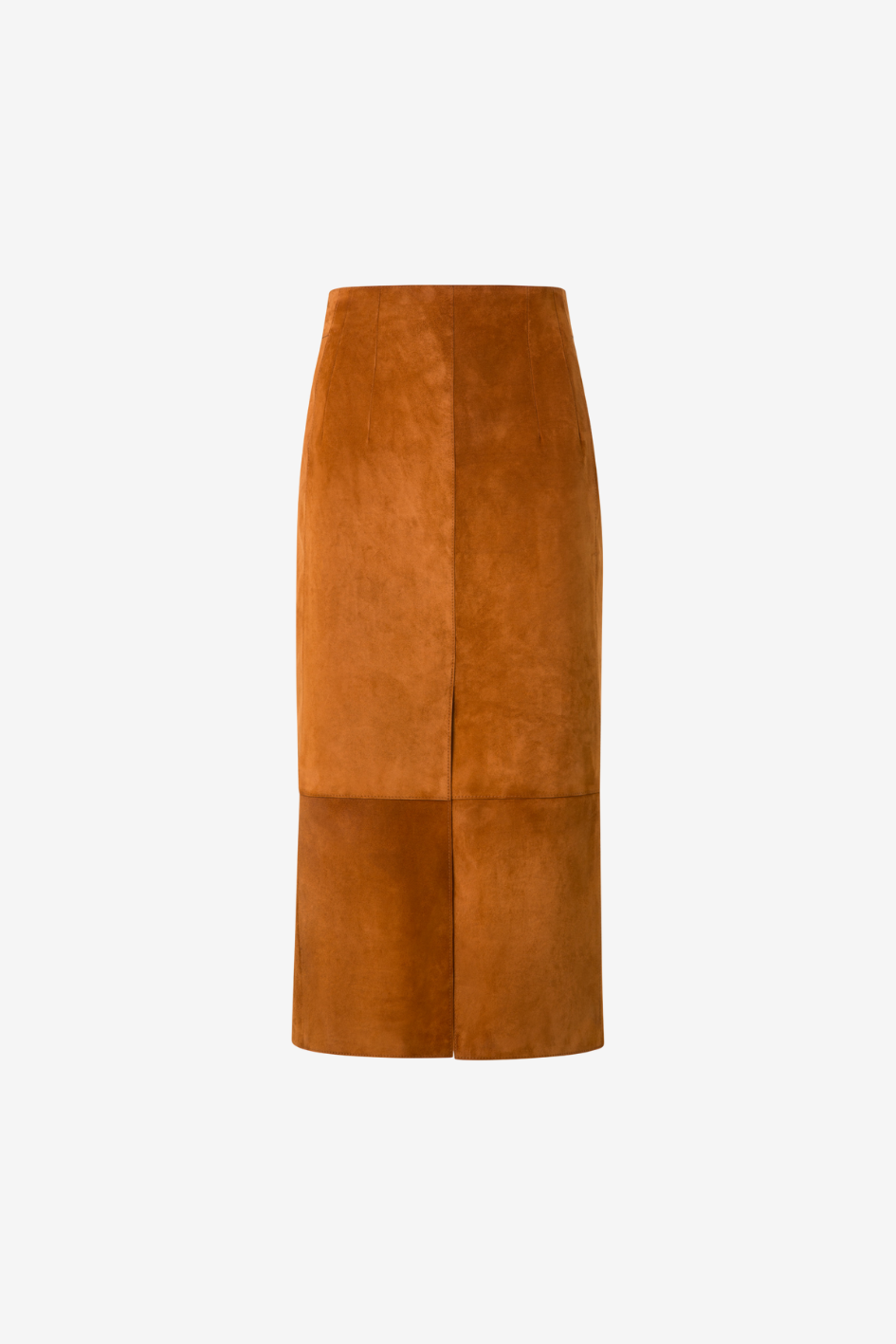 Lamb Suede Pencil Skirt