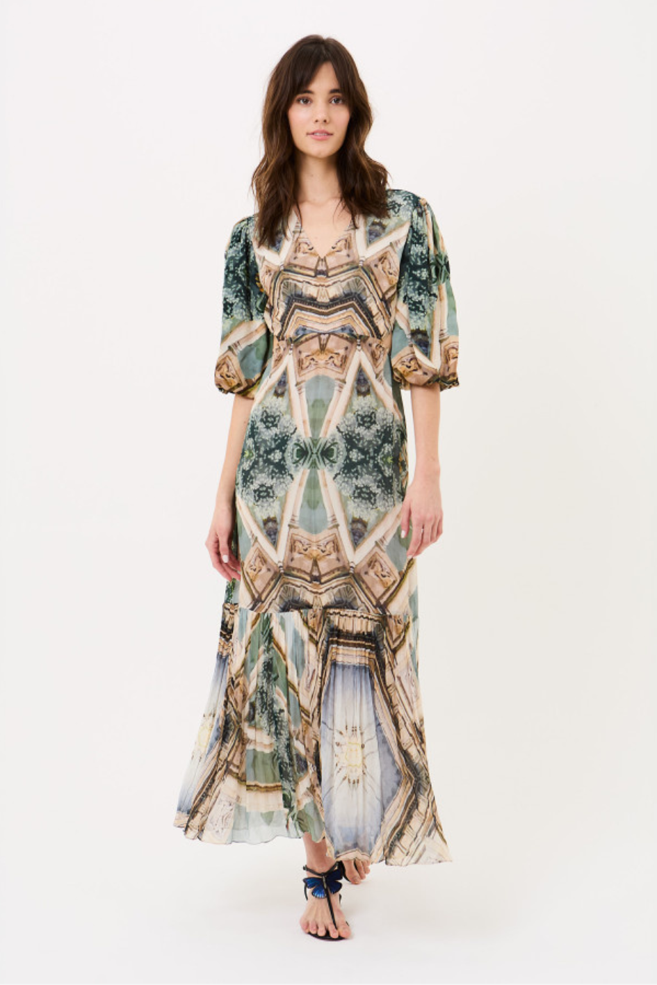 Palm and Prism long Dress