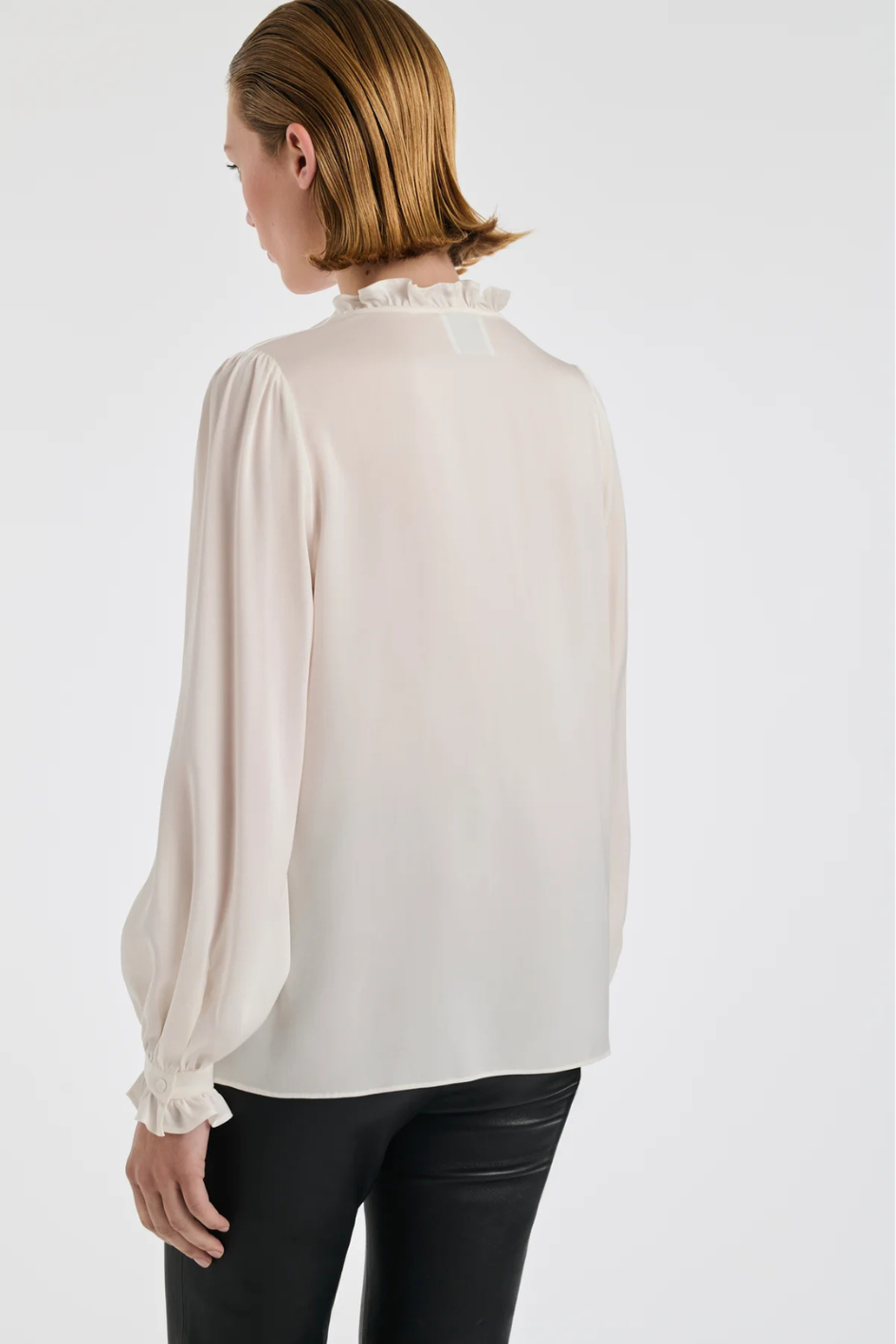 Silk Blouse with Ruffles