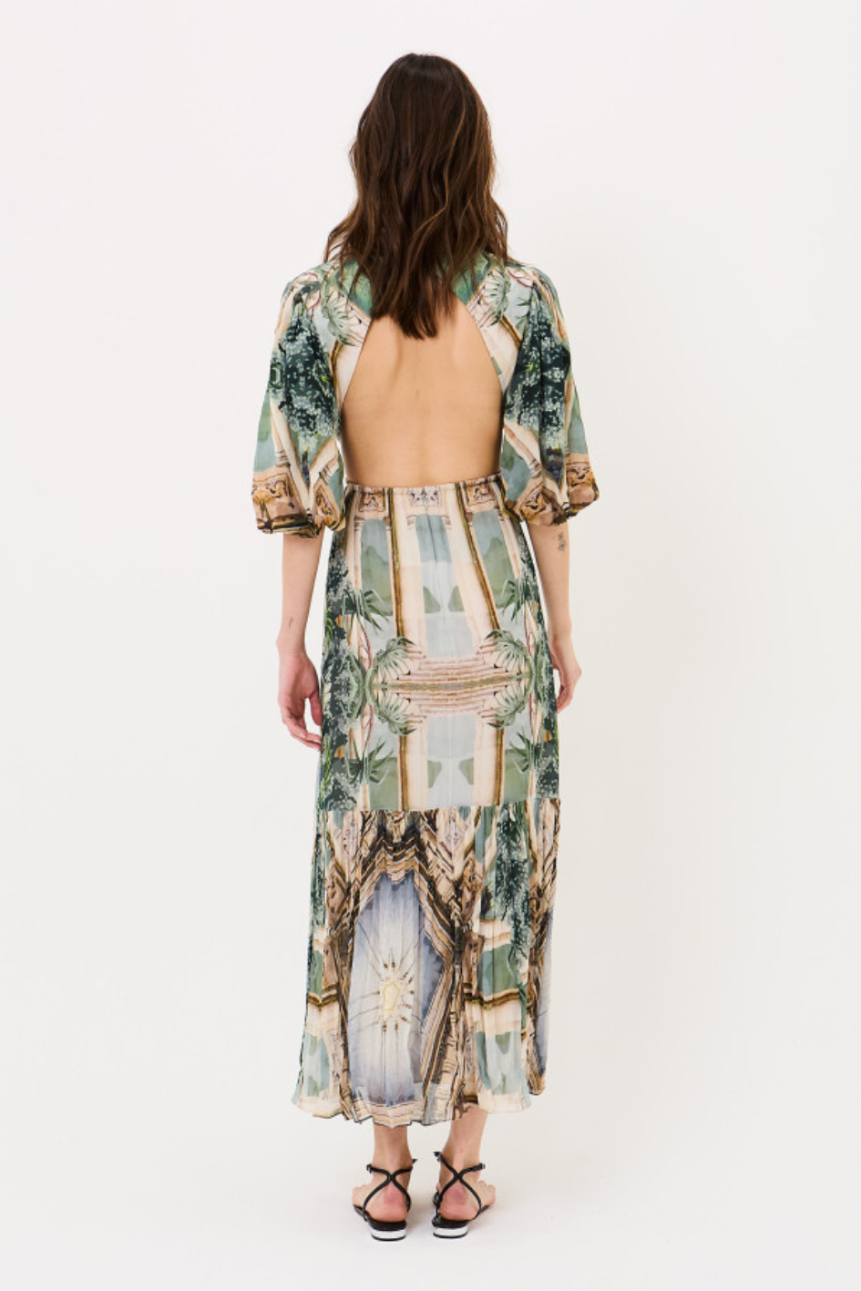 Palm and Prism long Dress
