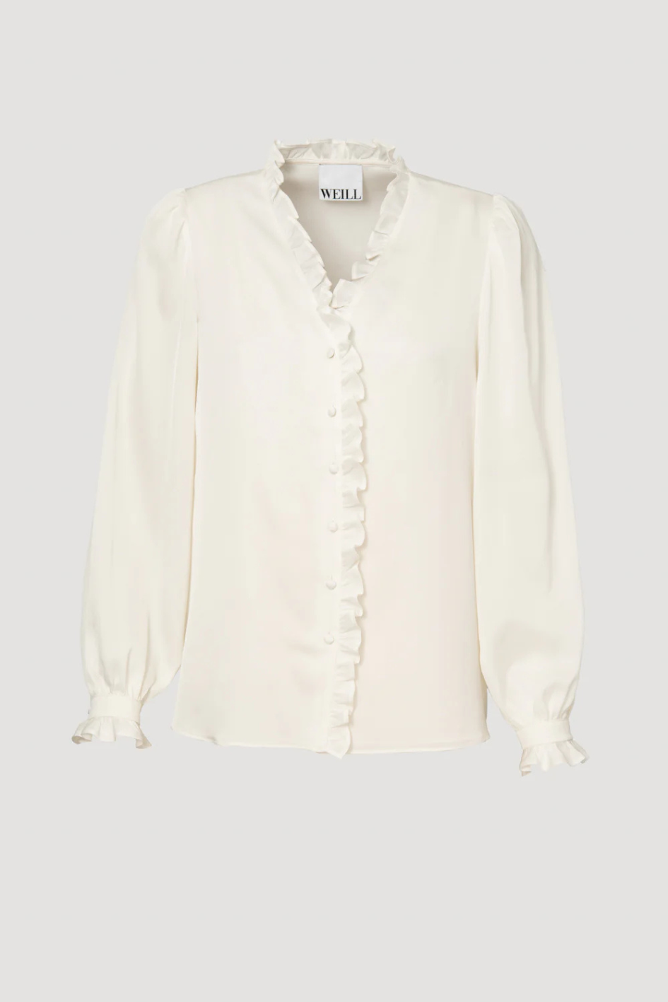Silk Blouse with Ruffles